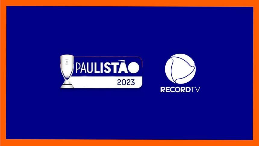 Logo do Paulistão 2023 na Record TV