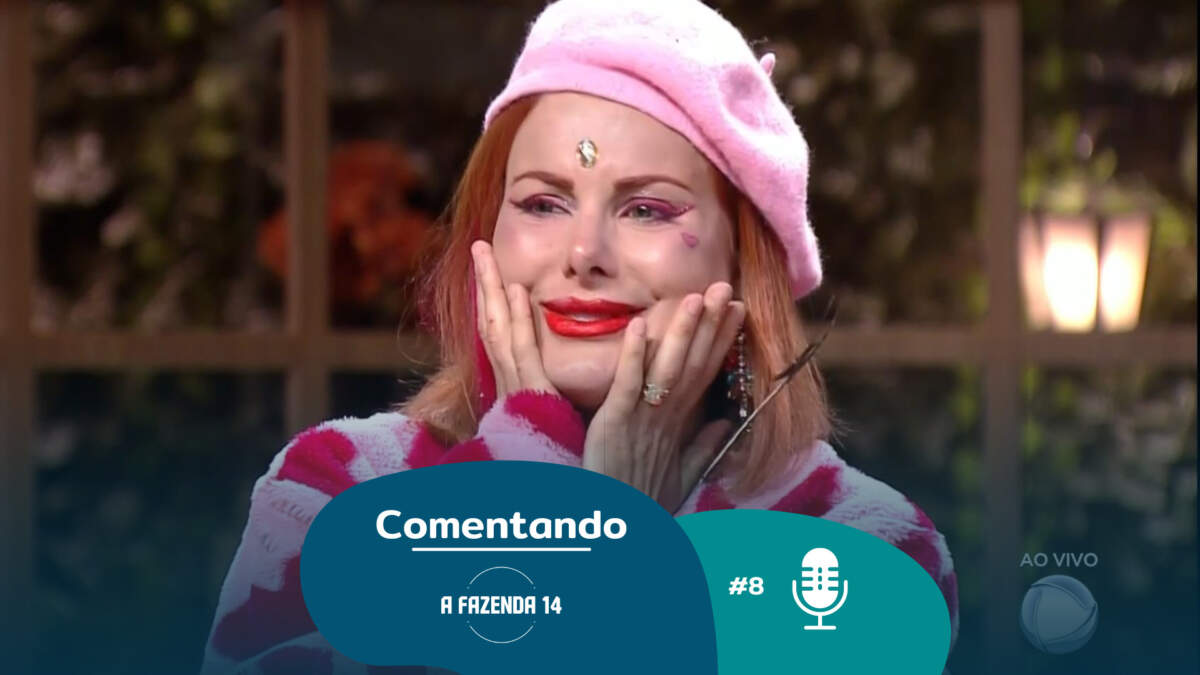 Deborah Albuquerque com as mãos na boca após saber da eliminação