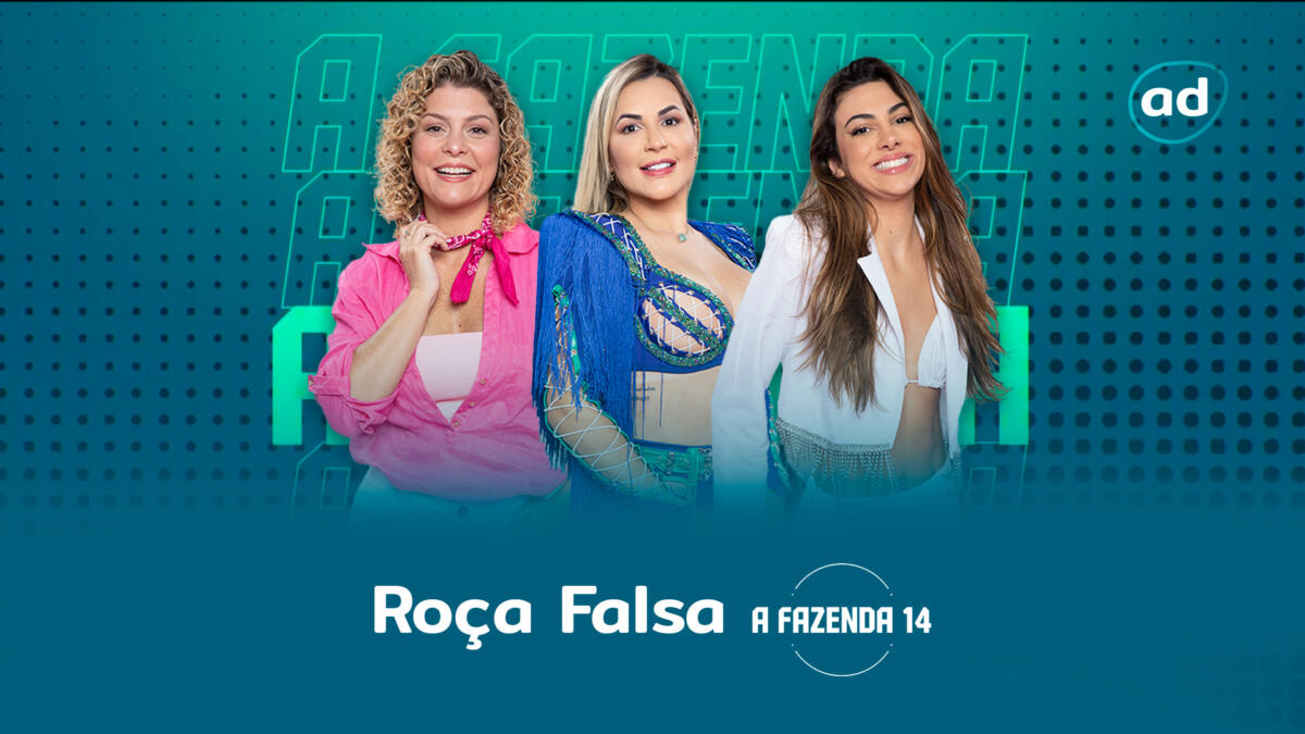 Bárbara Borges, Deolane Bezerra e Pétala Barreiros na arte da enquete da Roça Falsa de A Fazenda
