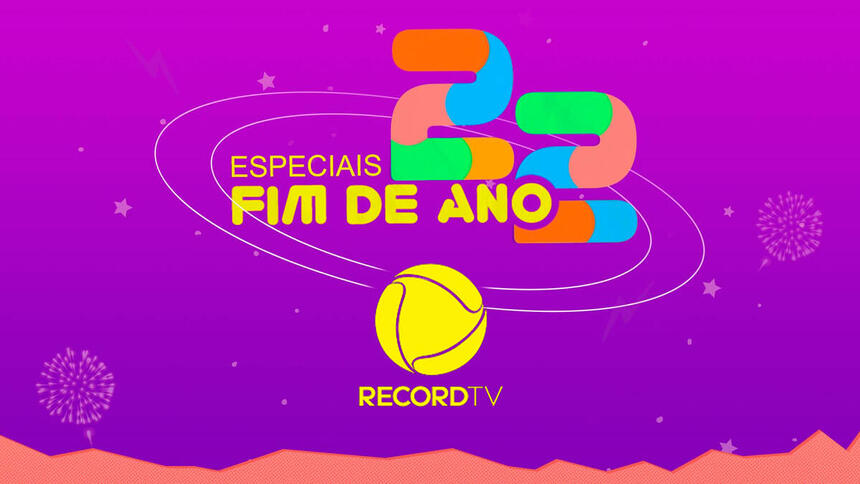 Logo da Record TV nos Especiais de Fim de Ano 2022