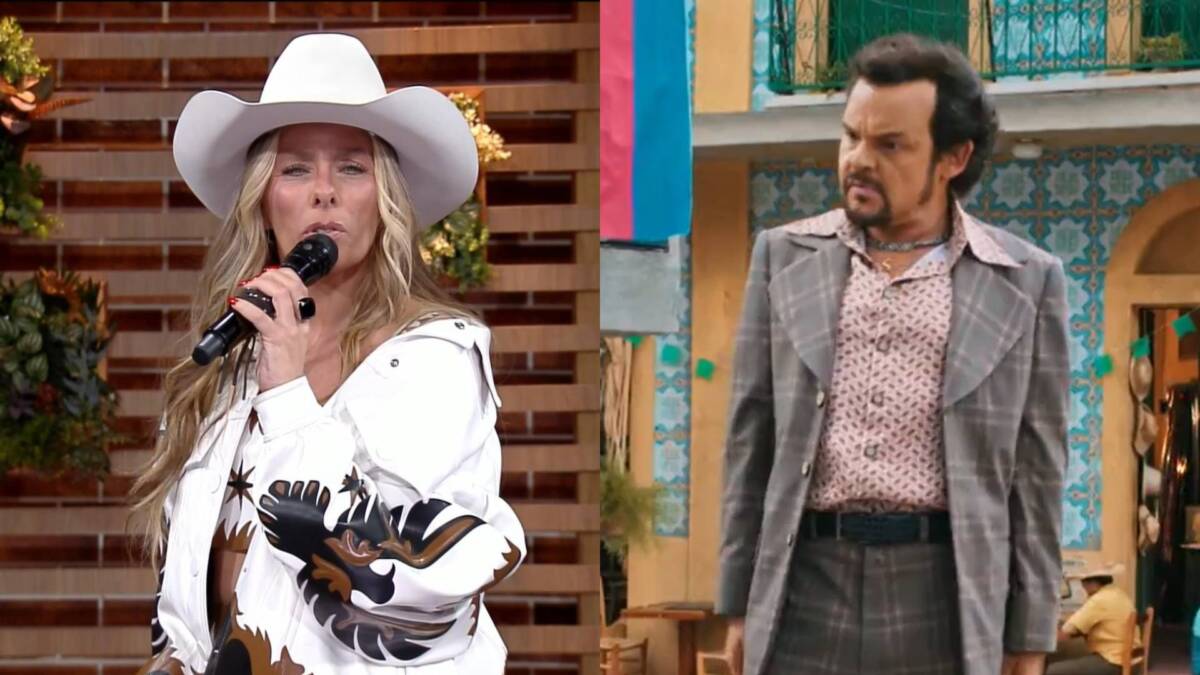 Montagem com Adriane Galisteu apresentando a Roça A Fazenda e o quinto episódio da série Cine Holliúdy