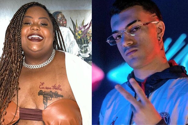 MC Karol e DJ LK da Escócia em uma montagem