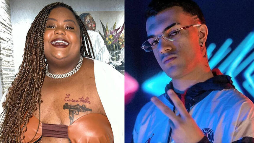 MC Karol e DJ LK da Escócia em uma montagem