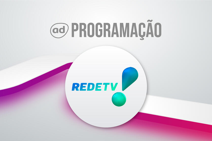 Arte de divulgação da programação da RedeTV!