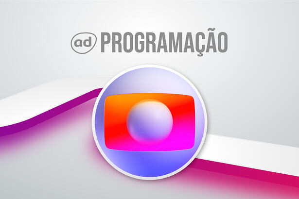 Arte de divulgação da programação da TV Globo