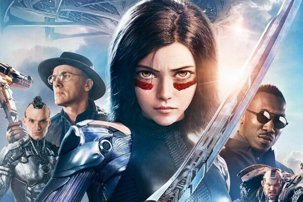 Trecho do filme Alita: Anjo de Combate, exibido pela TV Globo