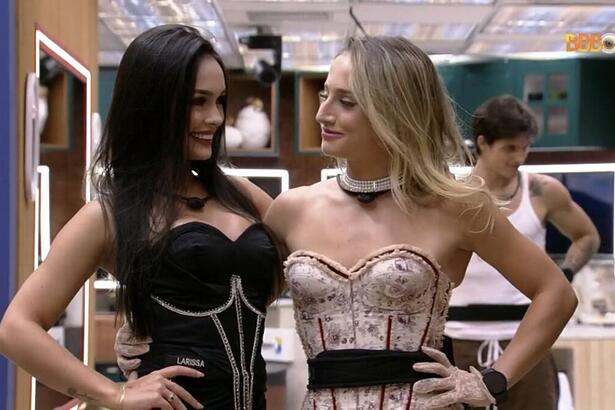 Bruna Griphao e Larissa arrumadas para a primeira festa do líder do BBB 23