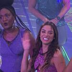 Sarah Aline e Key Alves dançando na Festa do BBB 23