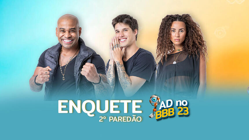 Cezar, Gabriel e Domitila na arte da enquete do paredão no BBB 23