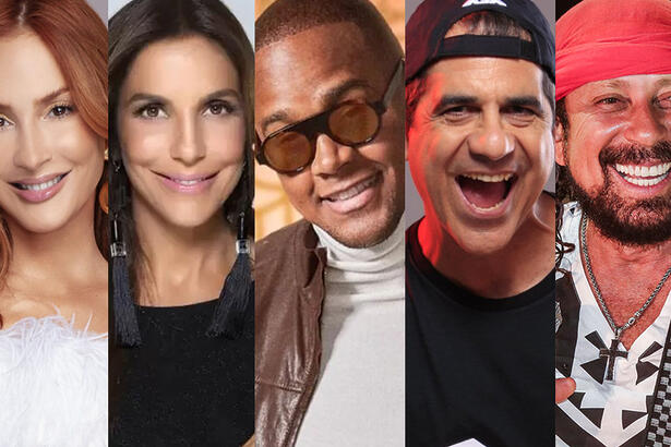 Claudia Leitte, Ivete Sangalo, Leo Santana, Durval Lelys e Bell Marques