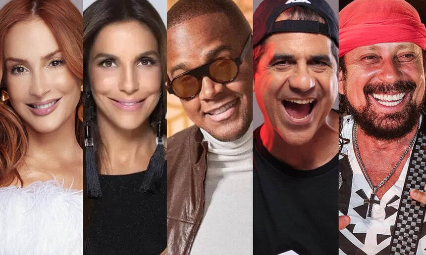 Claudia Leitte, Ivete Sangalo, Leo Santana, Durval Lelys e Bell Marques