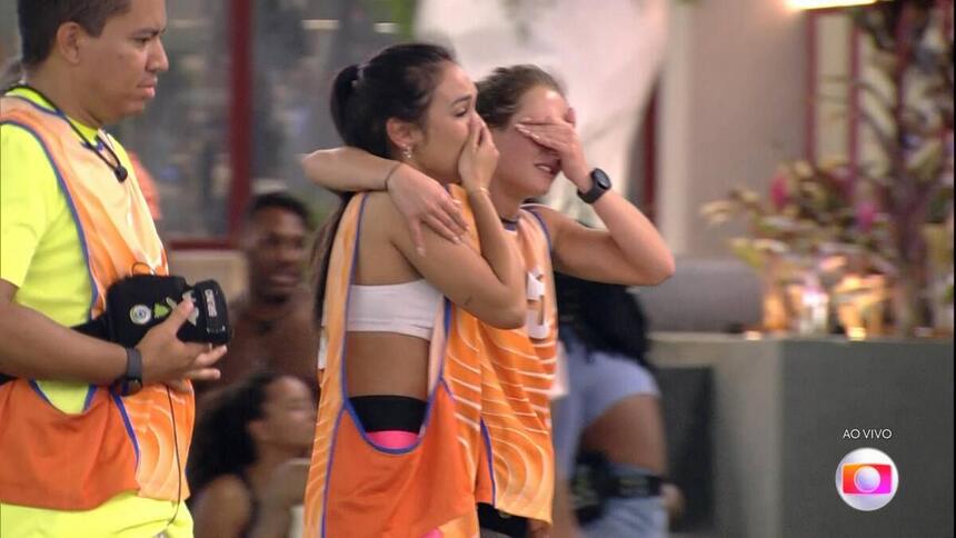 Bruna Griphao e Larissa choram com a vitória na Prova do Líder do BBB 23