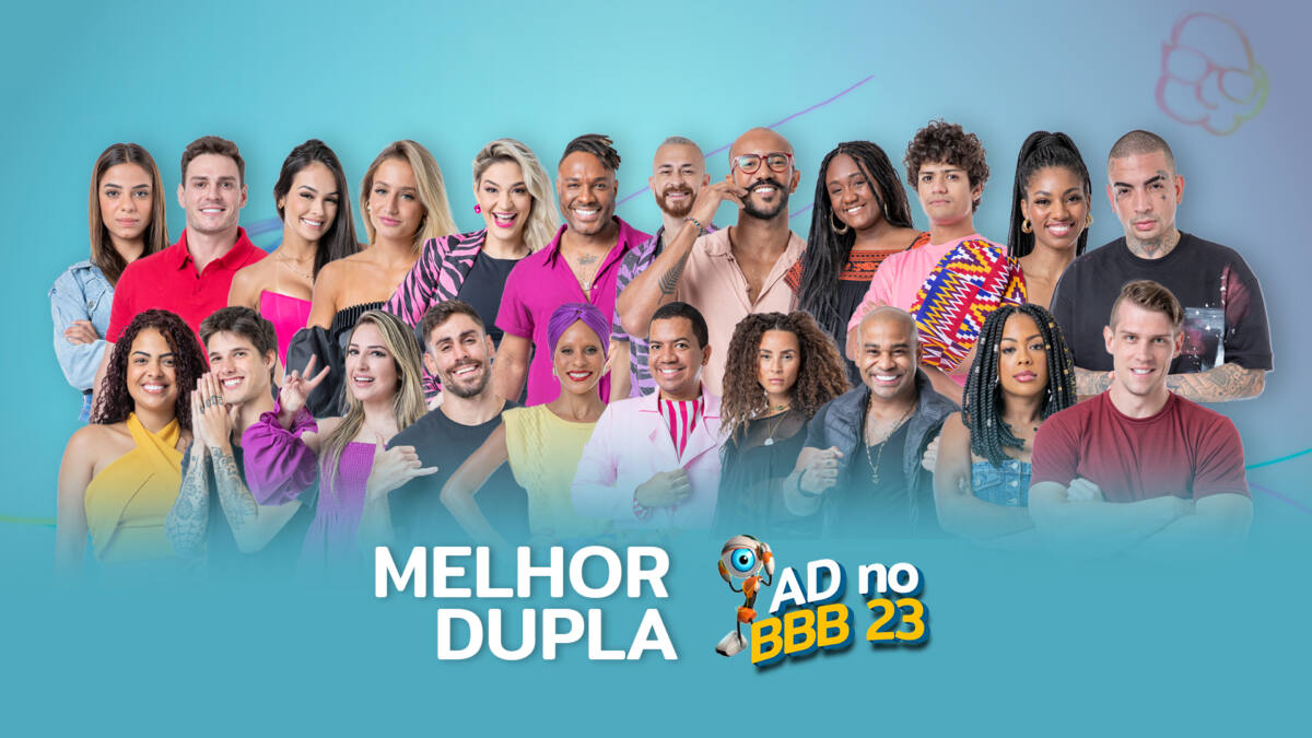 Arte de divulgação com todos os participantes do BBB 23