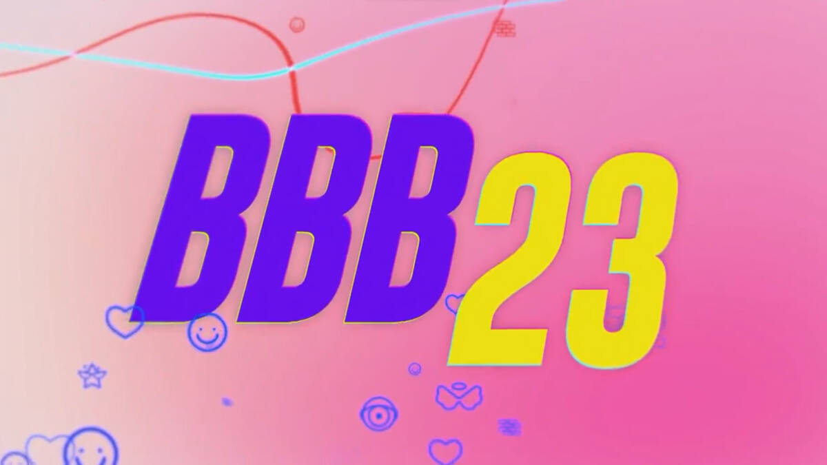 Logo do BBB 23 na chamada de divulgação dos participantes