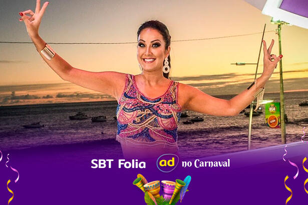 Helen Ganzarolli está no SBT Folia 2023