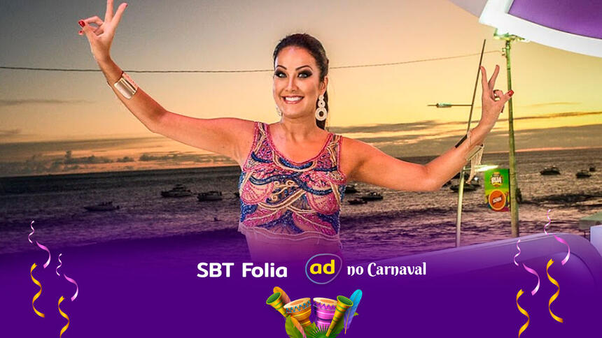 Helen Ganzarolli está no SBT Folia 2023