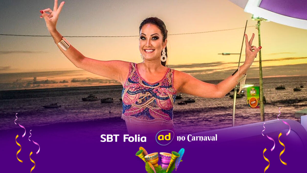 Helen Ganzarolli está no SBT Folia 2023