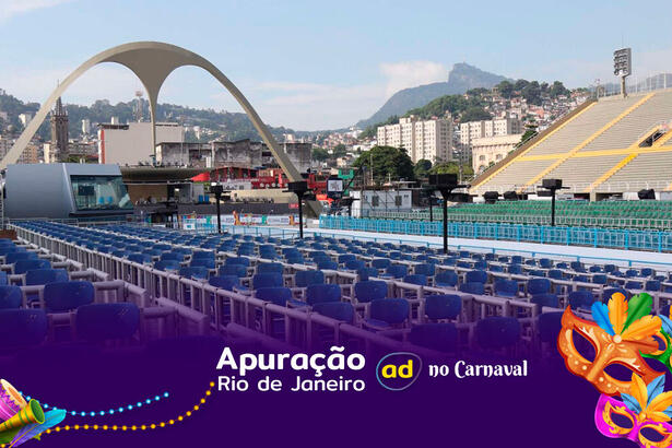 Sambódromo da Marquês de Sapucaí onde acontecerá a Apuração do Carnaval 2023 do Rio de Janeiro