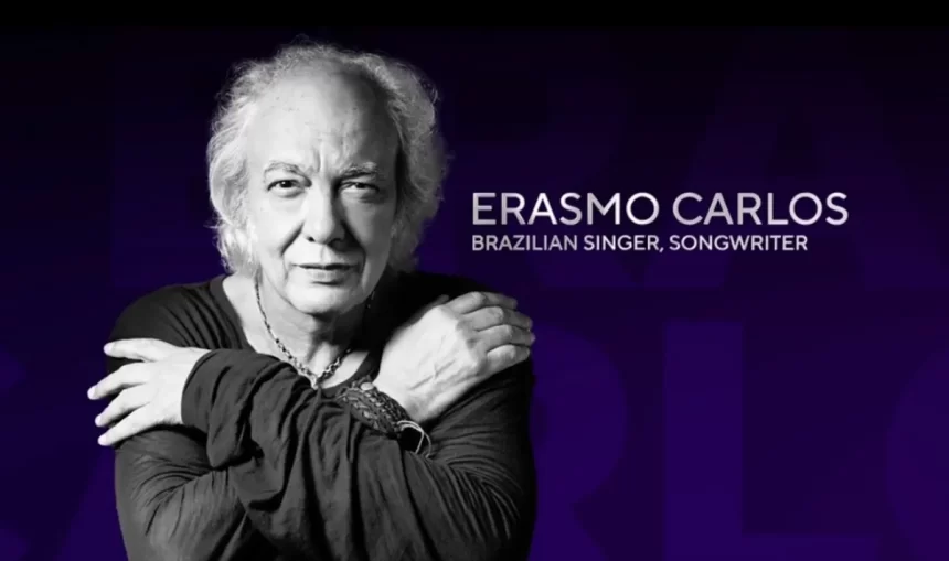 Erasmo Carlos em trecho da homenagem póstuma no Grammy 2023