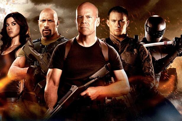 Pôster do filme G.I. Joe - Retaliação, exibido pela Temperatura Máxima na TV Globo