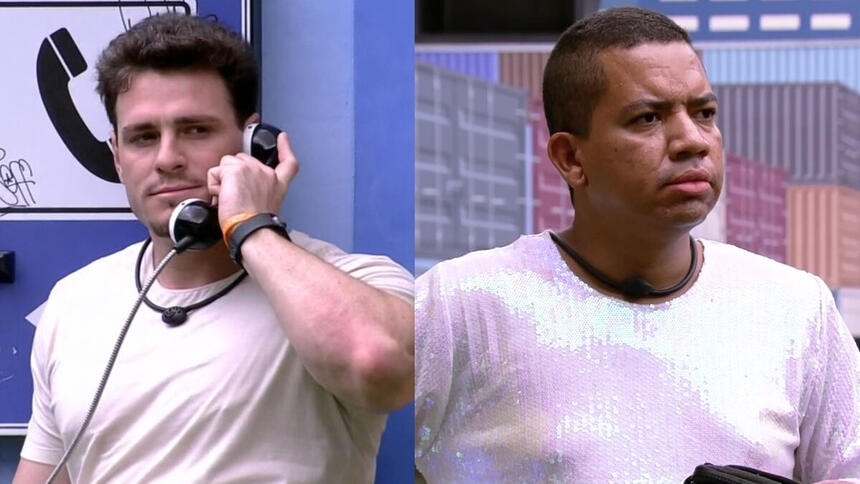 Montagem de Gustavo e Bruno no BBB 23