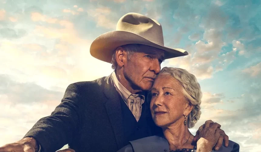 Helen Mirren e Harrison Ford, estrelas da série 1923, do Paramount+