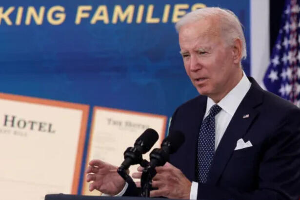 Joe Biden em trecho de um discurso no congresso americano