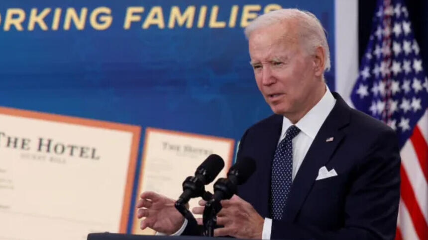 Joe Biden em trecho de um discurso no congresso americano