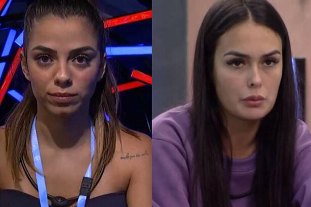 Key Alves e Larissa em uma montagem em trechos do BBB 23