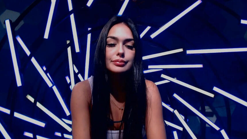 Larissa. no confessionário do BBB 23, em trecho do raio-x