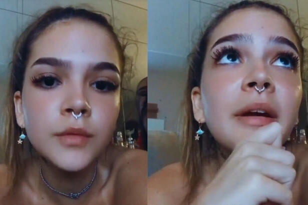 Mel Maia em trechos do vídeo de desabafo no Instagram