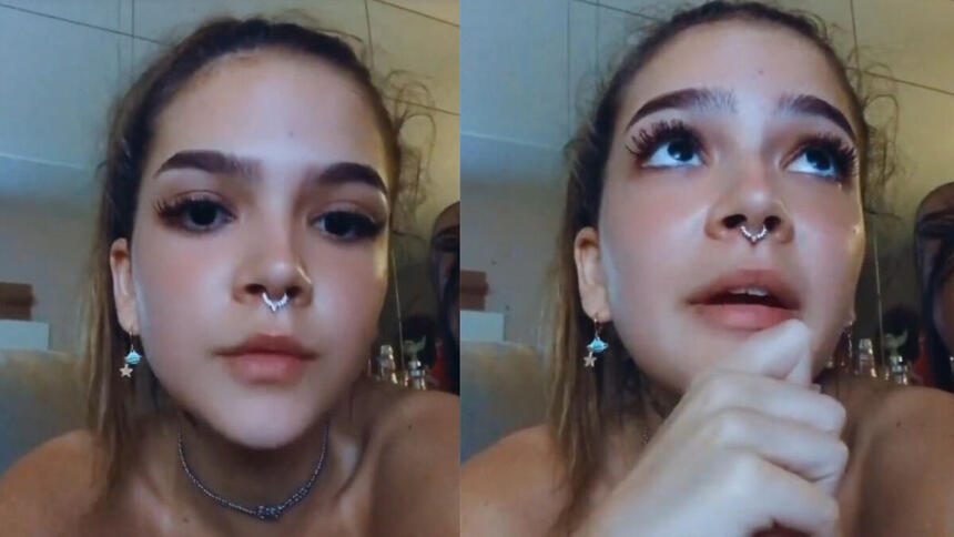 Mel Maia em trechos do vídeo de desabafo no Instagram