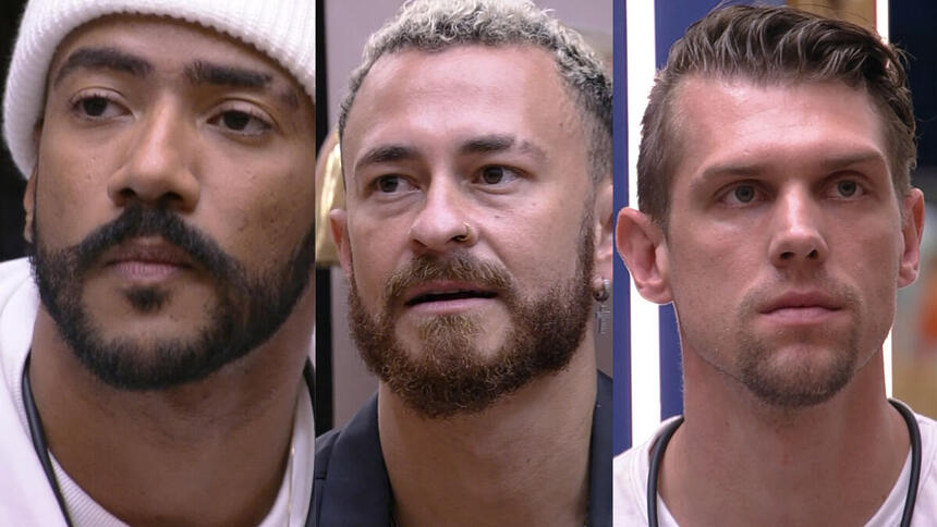 Ricardo, Fred e Cristian pedem votos na formação do 5º Paredão do BBB 23