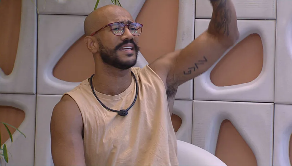 Ricardo em discussão com Bruna Griphao no BBB 23