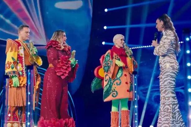 Rosana, Patrícia Marx e Sylvinho Blau-Blau no The Masked Singer BR