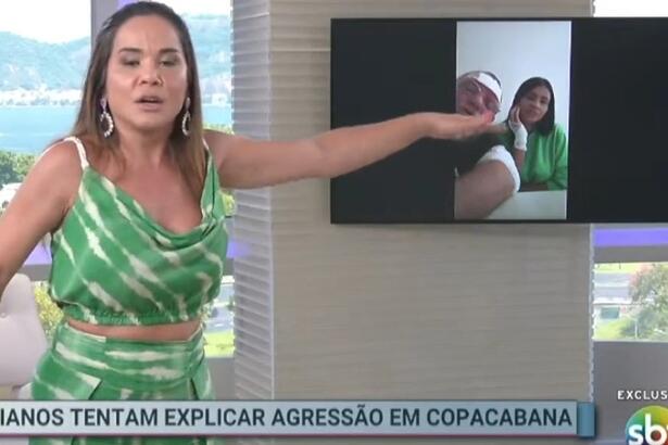 Isabele Benito discutiu ao vivo com entrevistado no SBT nesta quinta-feira (23)