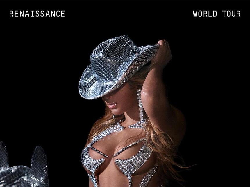 Beyoncé em capa de divulgação de sua turnê Renaissance World Tour