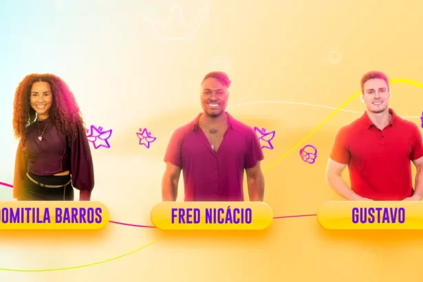 Domitila, Fred Nicácio e Gustavo formam 6º paredão do BBB 23