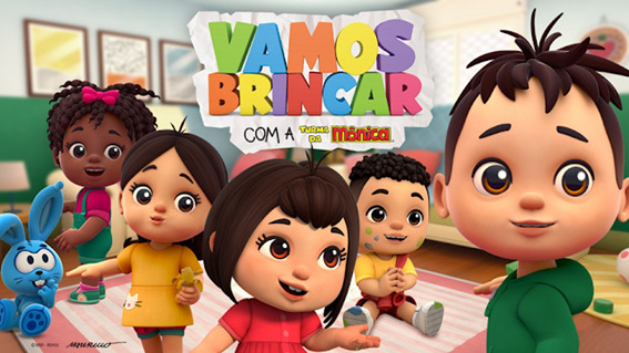 Protagonistas da série Vamos Brincar com a Turma da Mônica