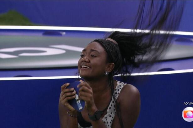 Sarah Aline comemora vitória na Prova do Líder do BBB 23