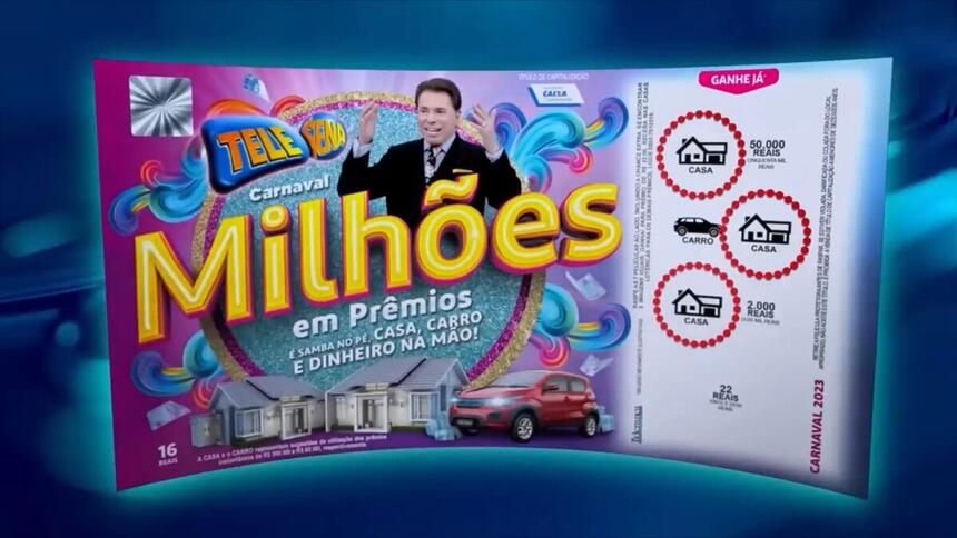 Folheto da Tele Sena de Carnaval 2023