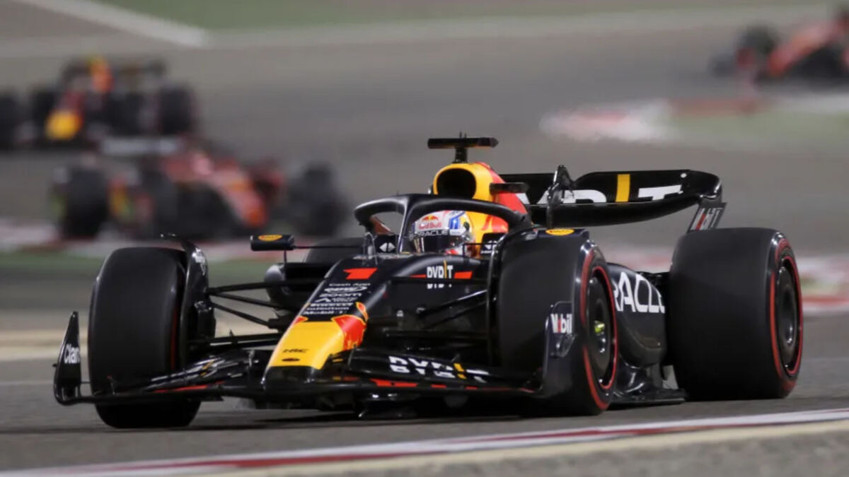 Carro de Max Verstappen na corrida do GP do Bahrein 2023 de Fórmula 1