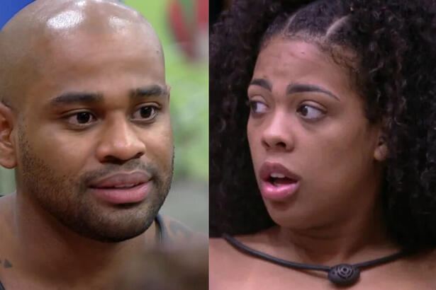 Montagem de Cezar e Marvvila, em trechos do BBB 23