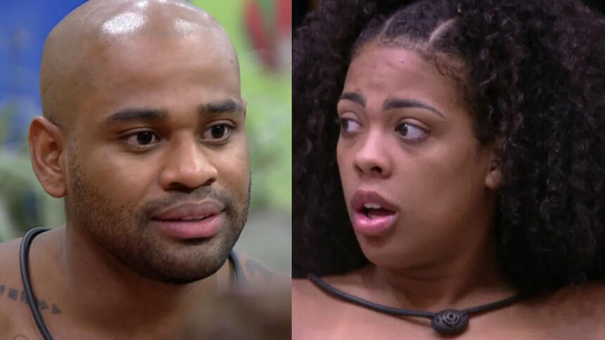 Montagem de Cezar e Marvvila, em trechos do BBB 23