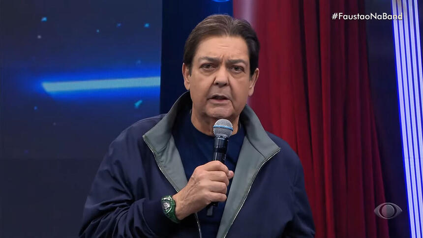 Faustão em trecho da nova temporada do Faustão na Band