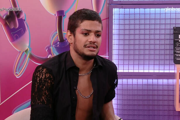 Gabriel Santana em trecho do Bate-papo BBB no Gshow