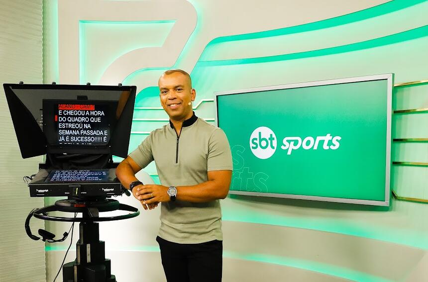 Luiz Alano apresenta o SBT Sports neste domingo (12/03/2023)