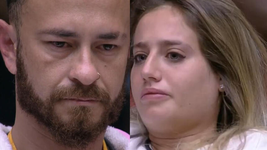 Fred e Bruna Griphao escutam o esporro do Big Boss no BBB 23