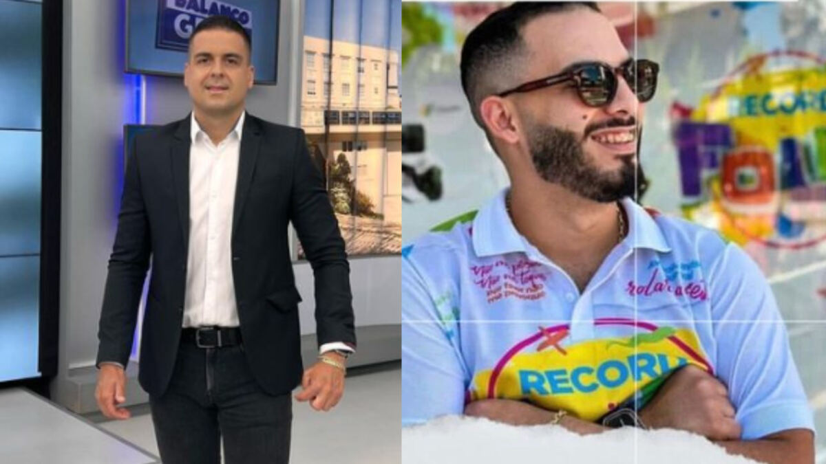 Montagem com o repórter Marcelo Castro e o editor Jamerson Oliveira, demitidos da Record TV Itapoan