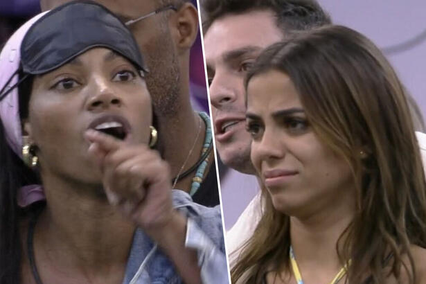 Tina confronta Key Alves colocando o dedo na cara dela na Casa do Reencontro do BBB 23